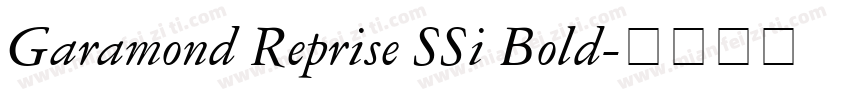 Garamond Reprise SSi Bold字体转换